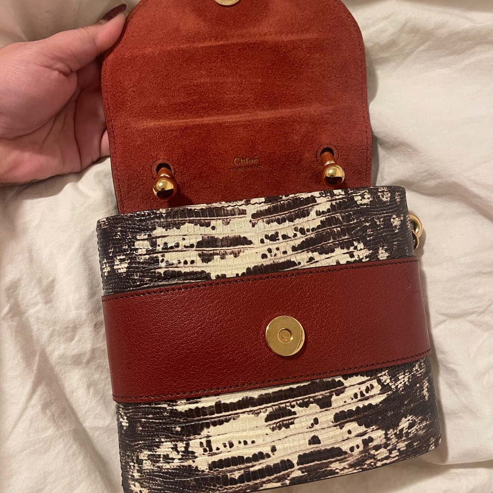 Chloe Mini Bag with Gold Handle - Picture 4 of 14